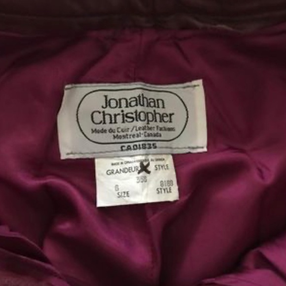 Jonathan Christopher 🇨🇦 Genuine Leather Pants in Copper-Maroon 
Size:6 - Picture 6 of 9